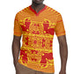 Scarlet Red Hearts Crown Traditional Geometry Rugby Jersey Seanamarena Basotho Blanket Inspired