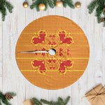 Scarlet Red Hearts Crown Traditional Geometry Tree Skirt Seanamarena Basotho Blanket Inspired