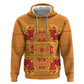 Scarlet Red Hearts Crown Traditional Geometry Zip Hoodie Seanamarena Basotho Blanket Inspired