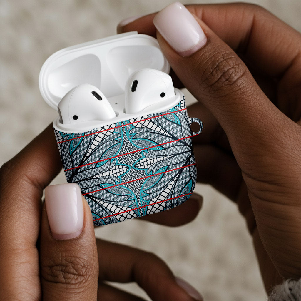 Cobalt Blue Khotso Mojalefa Poone AirPods Case Basotho Khotso Blanket Inspired