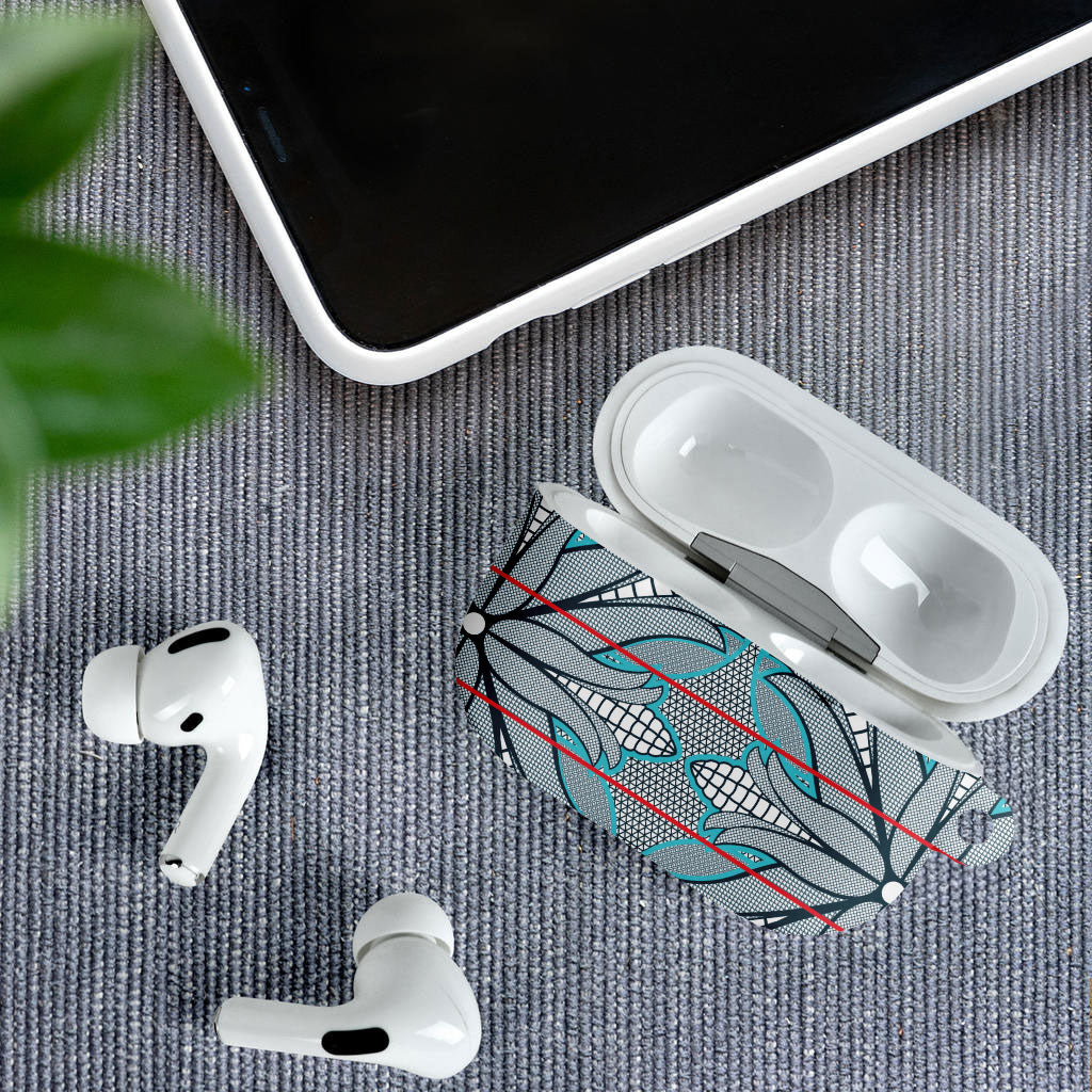 Cobalt Blue Khotso Mojalefa Poone AirPods Case Basotho Khotso Blanket Inspired