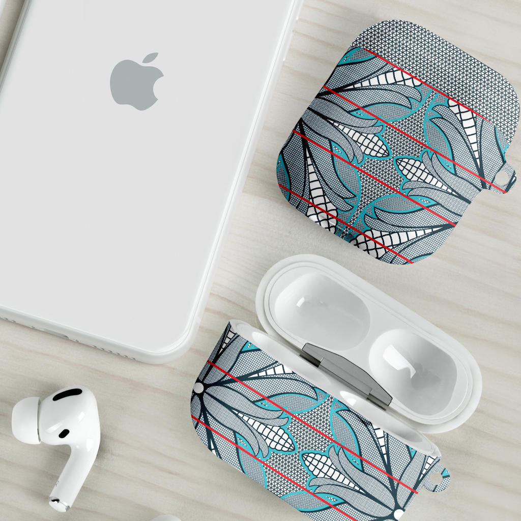 Cobalt Blue Khotso Mojalefa Poone AirPods Case Basotho Khotso Blanket Inspired