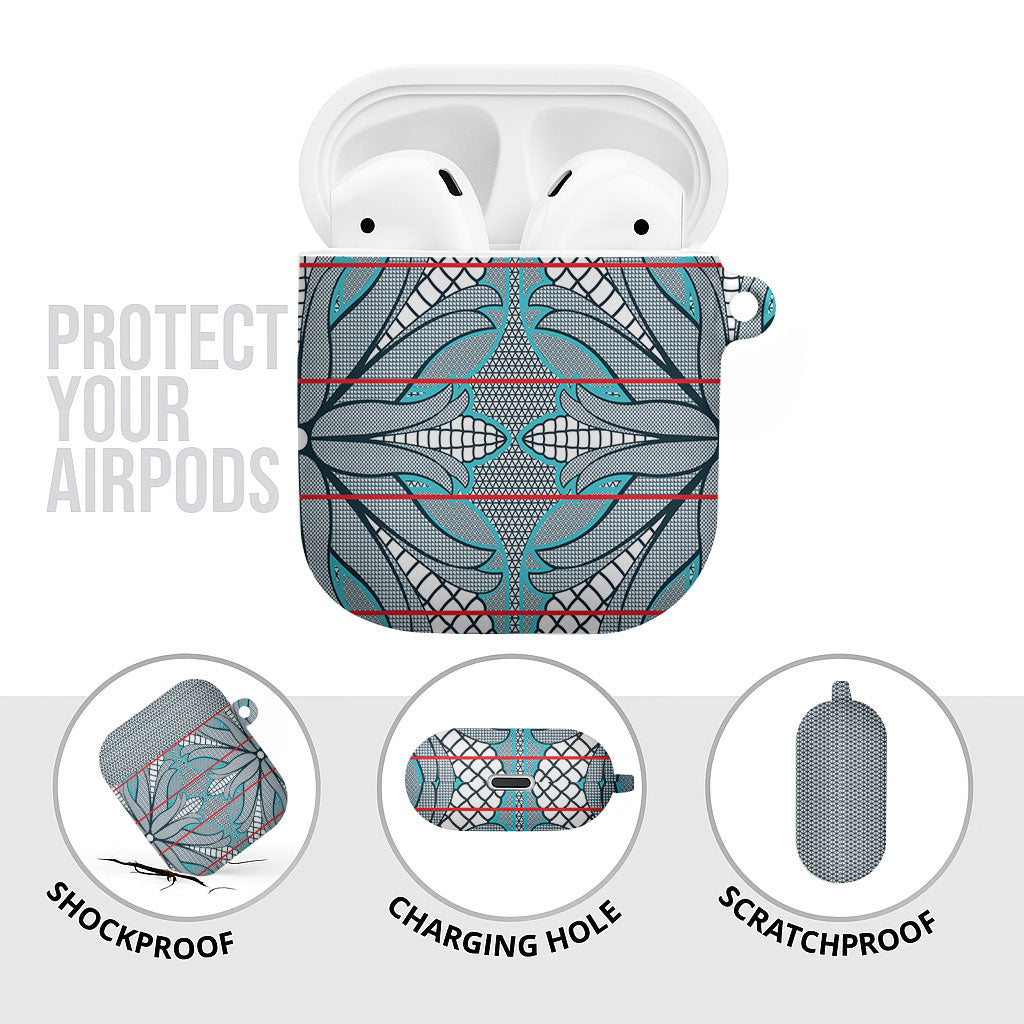 Cobalt Blue Khotso Mojalefa Poone AirPods Case Basotho Khotso Blanket Inspired