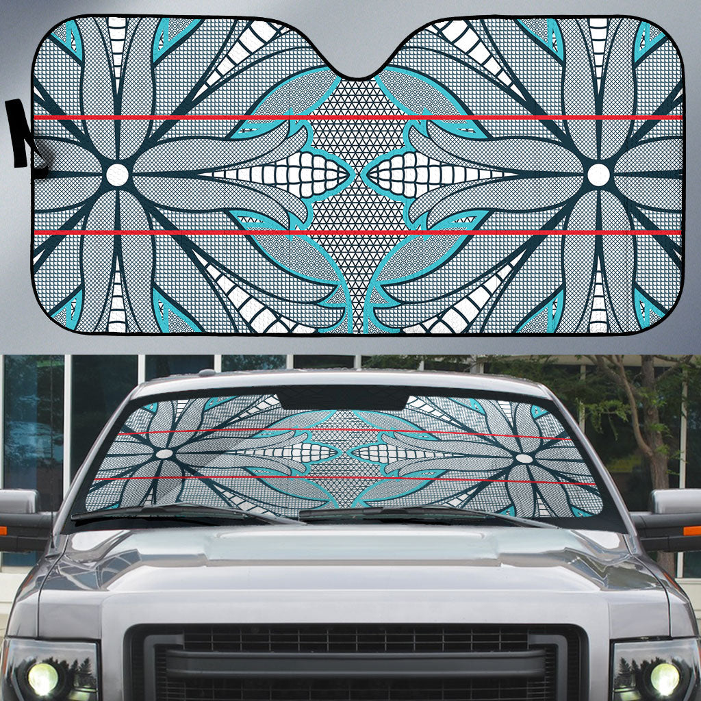 Cobalt Blue Khotso Mojalefa Poone Auto Sun Shade Basotho Khotso Blanket Inspired