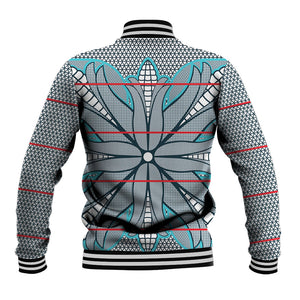 Cobalt Blue Khotso Mojalefa Poone Baseball Jacket Basotho Khotso Blanket Inspired