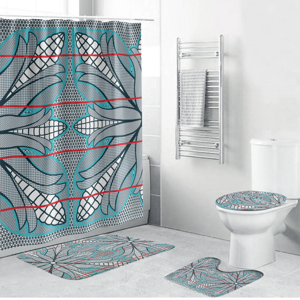 Cobalt Blue Khotso Mojalefa Poone Bathroom Set Basotho Khotso Blanket Inspired