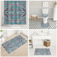 Cobalt Blue Khotso Mojalefa Poone Bathroom Set Basotho Khotso Blanket Inspired