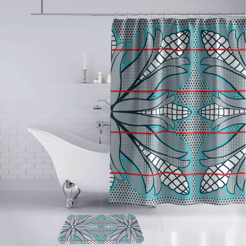 Cobalt Blue Khotso Mojalefa Poone Bathroom Set Basotho Khotso Blanket Inspired