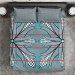 Cobalt Blue Khotso Mojalefa Poone Bedding Set Basotho Khotso Blanket Inspired