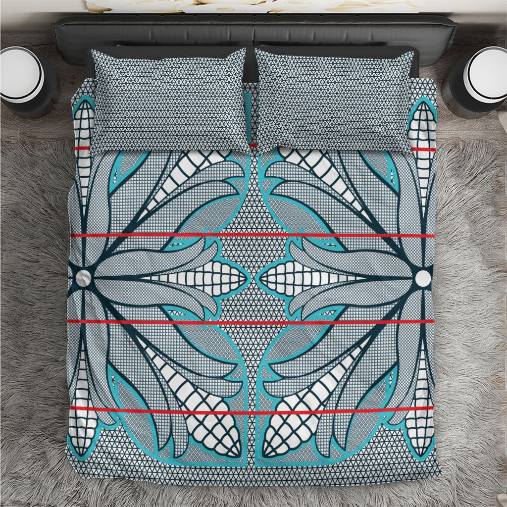 Cobalt Blue Khotso Mojalefa Poone Bedding Set Basotho Khotso Blanket Inspired