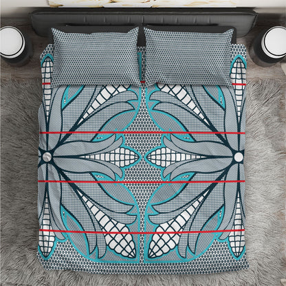 Cobalt Blue Khotso Mojalefa Poone Bedding Set Basotho Khotso Blanket Inspired