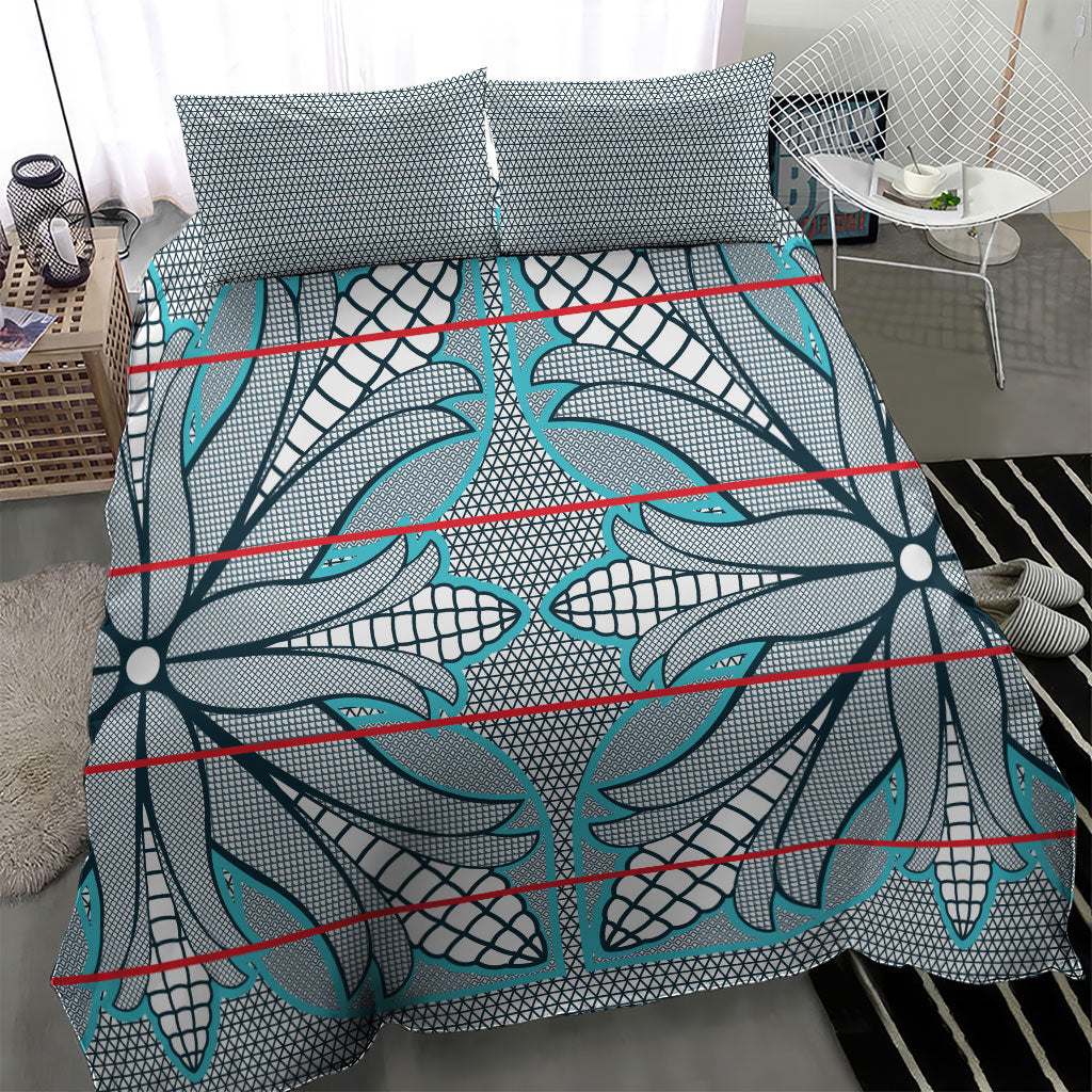 Cobalt Blue Khotso Mojalefa Poone Bedding Set Basotho Khotso Blanket Inspired