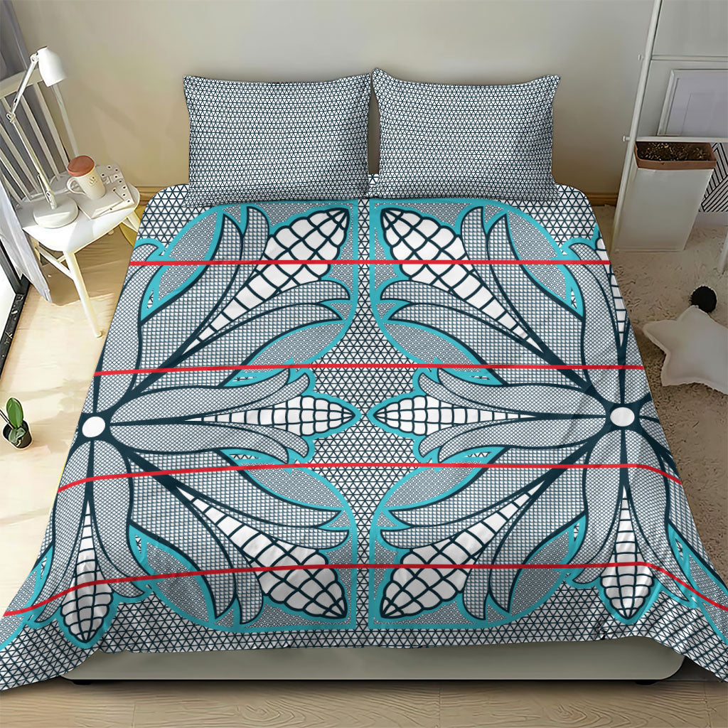 Cobalt Blue Khotso Mojalefa Poone Bedding Set Basotho Khotso Blanket Inspired
