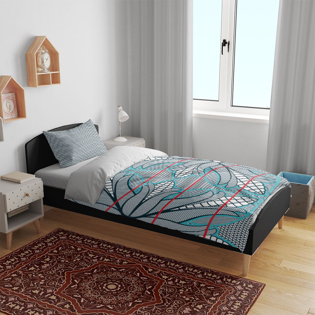 Cobalt Blue Khotso Mojalefa Poone Bedding Set Basotho Khotso Blanket Inspired
