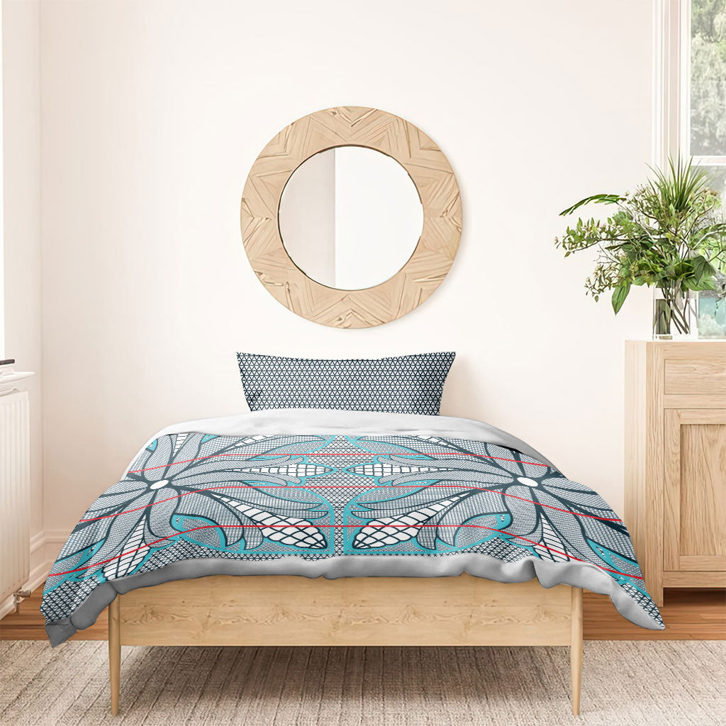 Cobalt Blue Khotso Mojalefa Poone Bedding Set Basotho Khotso Blanket Inspired