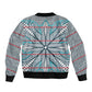 Cobalt Blue Khotso Mojalefa Poone Bomber Jacket Basotho Khotso Blanket Inspired