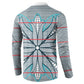 Cobalt Blue Khotso Mojalefa Poone Button Sweatshirt Basotho Khotso Blanket Inspired
