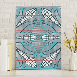 Cobalt Blue Khotso Mojalefa Poone Canvas Wall Art Basotho Khotso Blanket Inspired