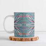 Cobalt Blue Khotso Mojalefa Poone Ceramic Mug Basotho Khotso Blanket Inspired