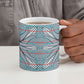 Cobalt Blue Khotso Mojalefa Poone Ceramic Mug Basotho Khotso Blanket Inspired