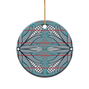 Cobalt Blue Khotso Mojalefa Poone Ceramic Ornament Basotho Khotso Blanket Inspired