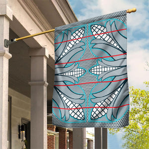 Cobalt Blue Khotso Mojalefa Poone Garden Flag Basotho Khotso Blanket Inspired