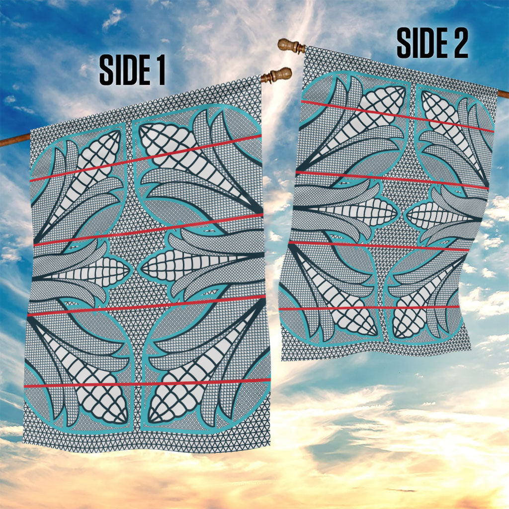 Cobalt Blue Khotso Mojalefa Poone Garden Flag Basotho Khotso Blanket Inspired