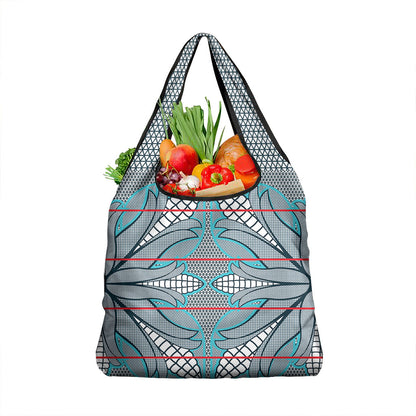 Cobalt Blue Khotso Mojalefa Poone Grocery Bag Basotho Khotso Blanket Inspired