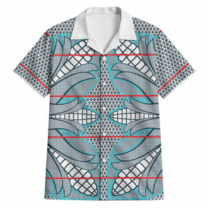Cobalt Blue Khotso Mojalefa Poone Hawaiian Shirt Basotho Khotso Blanket Inspired