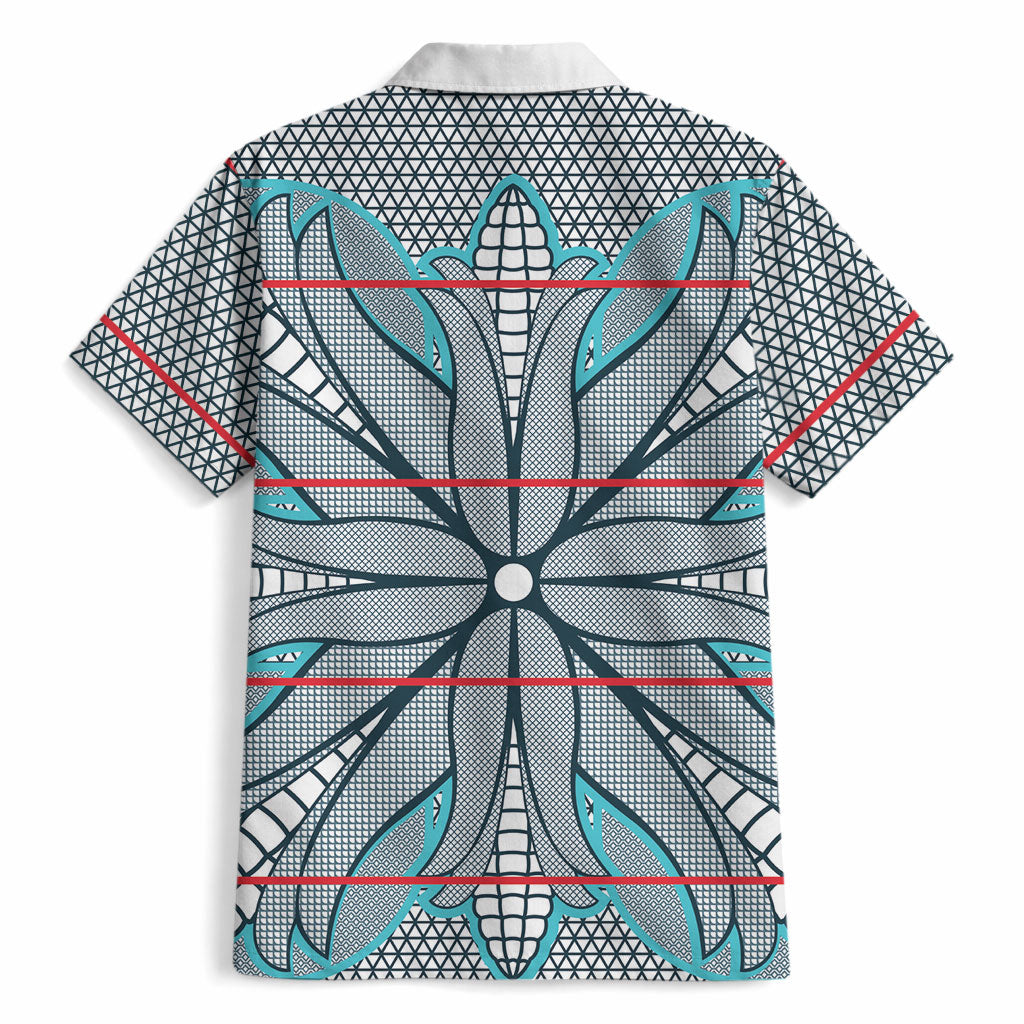 Cobalt Blue Khotso Mojalefa Poone Hawaiian Shirt Basotho Khotso Blanket Inspired