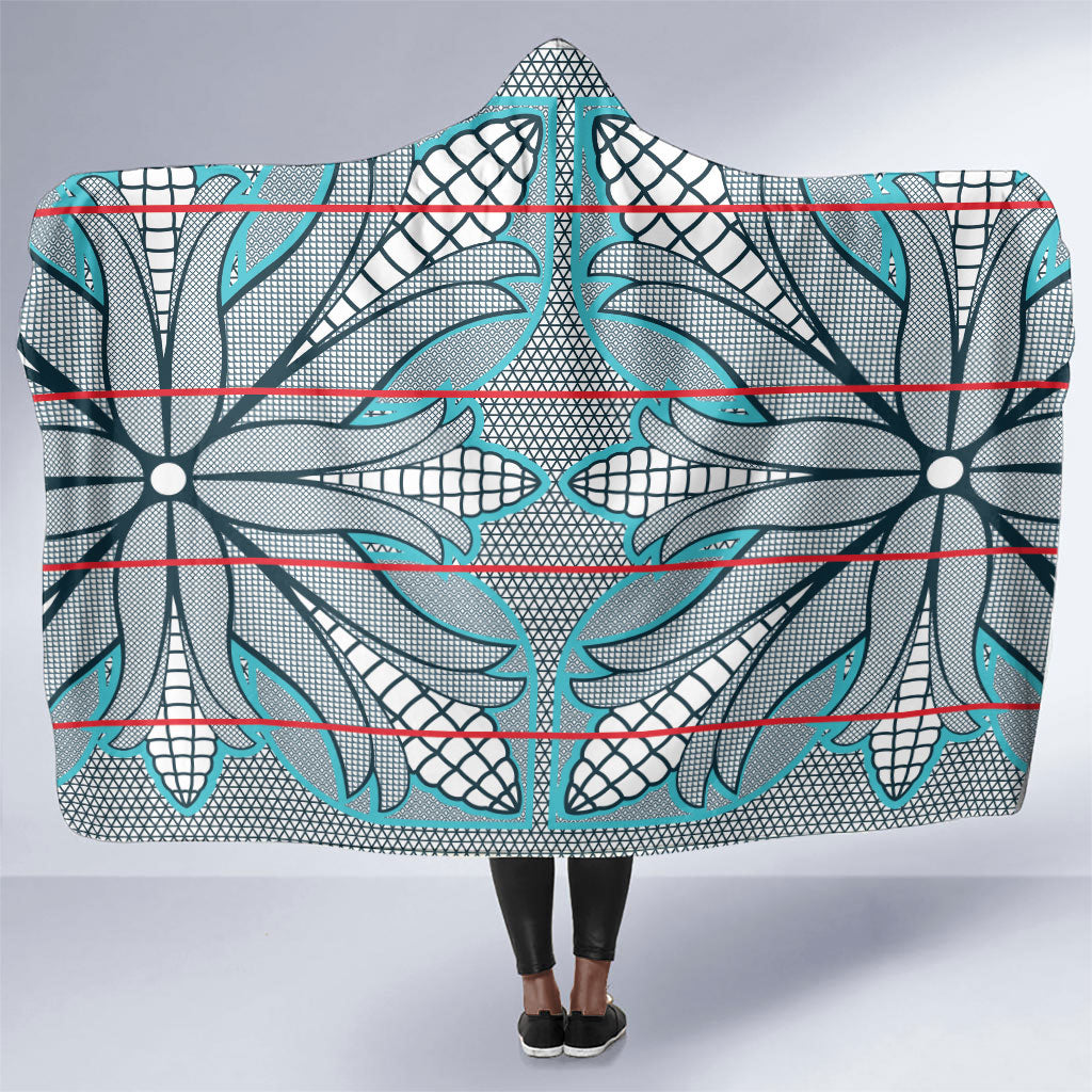 Cobalt Blue Khotso Mojalefa Poone Hooded Blanket Basotho Khotso Blanket Inspired