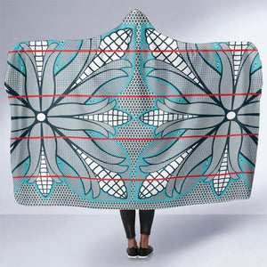 Cobalt Blue Khotso Mojalefa Poone Hooded Blanket Basotho Khotso Blanket Inspired