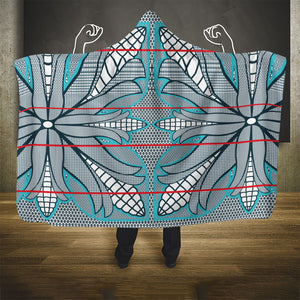 Cobalt Blue Khotso Mojalefa Poone Hooded Blanket Basotho Khotso Blanket Inspired