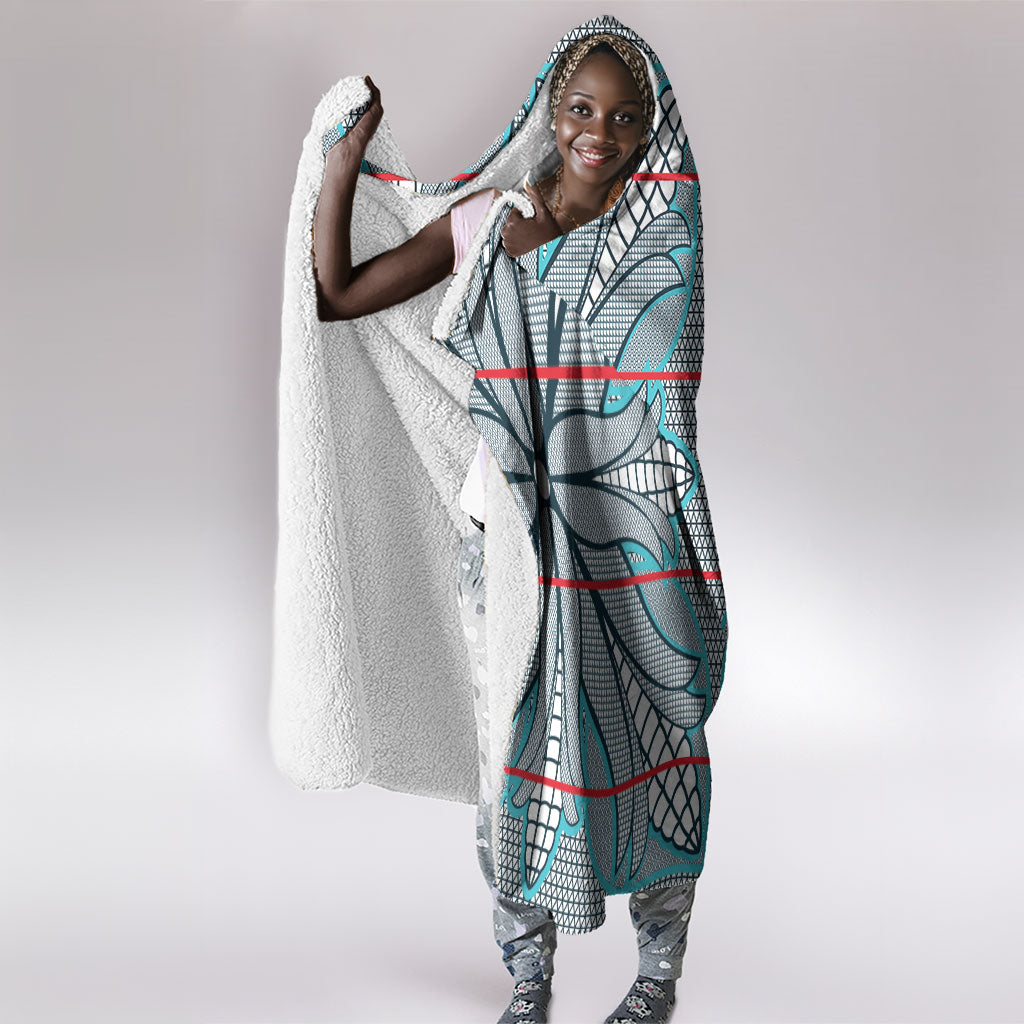 Cobalt Blue Khotso Mojalefa Poone Hooded Blanket Basotho Khotso Blanket Inspired