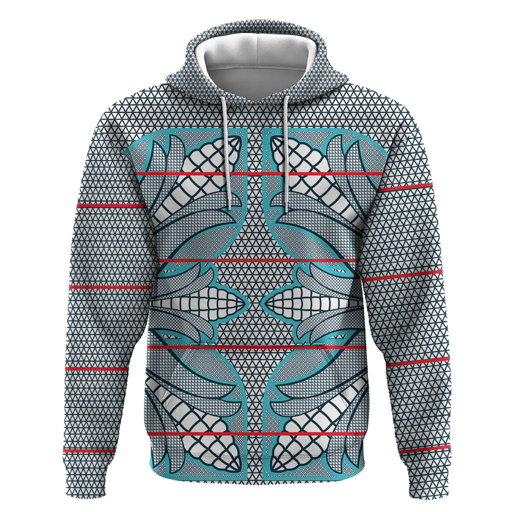 Cobalt Blue Khotso Mojalefa Poone Hoodie Basotho Khotso Blanket Inspired