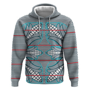 Cobalt Blue Khotso Mojalefa Poone Hoodie Basotho Khotso Blanket Inspired