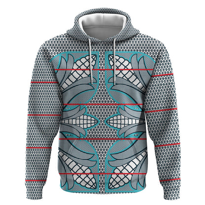 Cobalt Blue Khotso Mojalefa Poone Hoodie Basotho Khotso Blanket Inspired