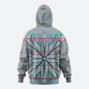 Cobalt Blue Khotso Mojalefa Poone Hoodie Basotho Khotso Blanket Inspired
