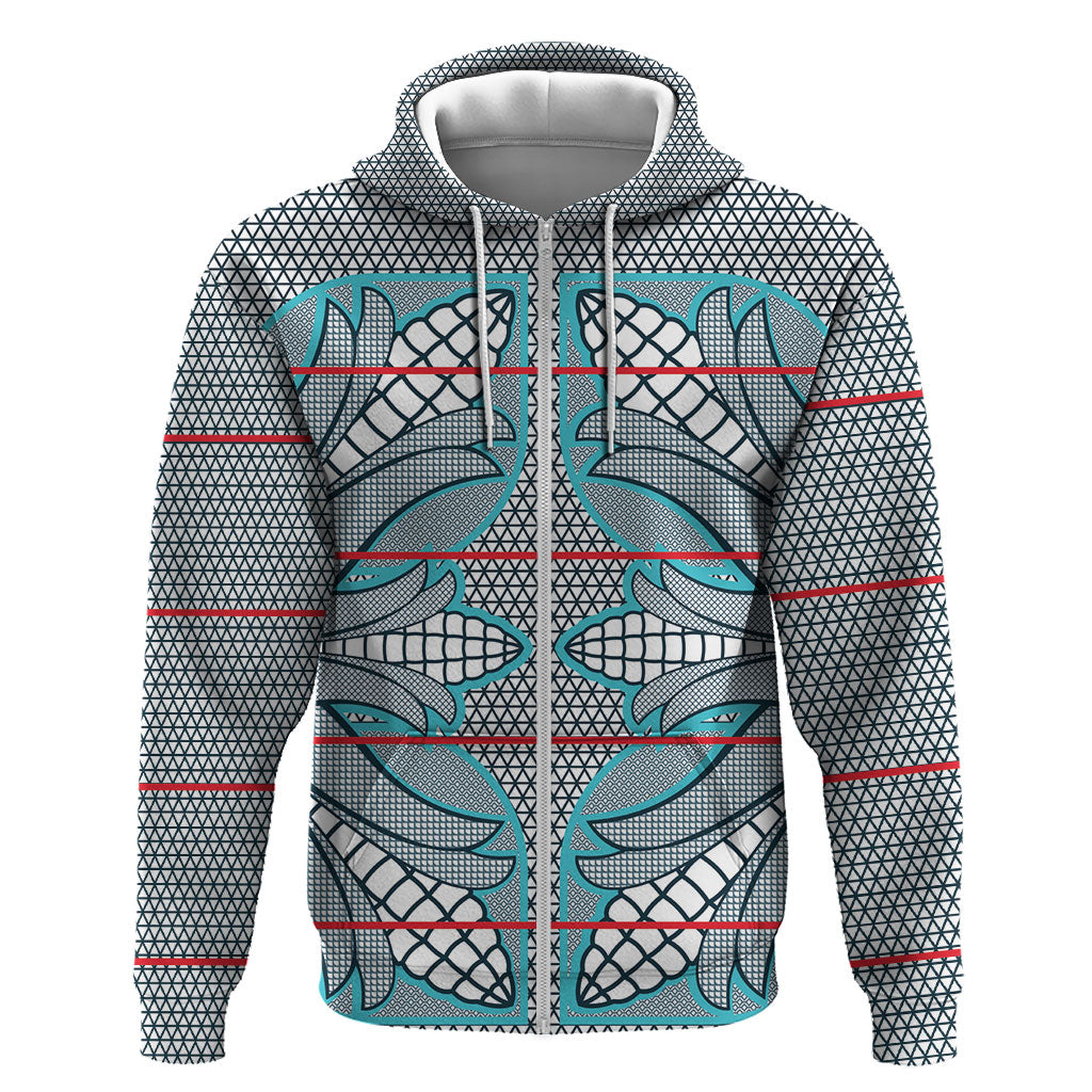 Cobalt Blue Khotso Mojalefa Poone Hoodie Basotho Khotso Blanket Inspired