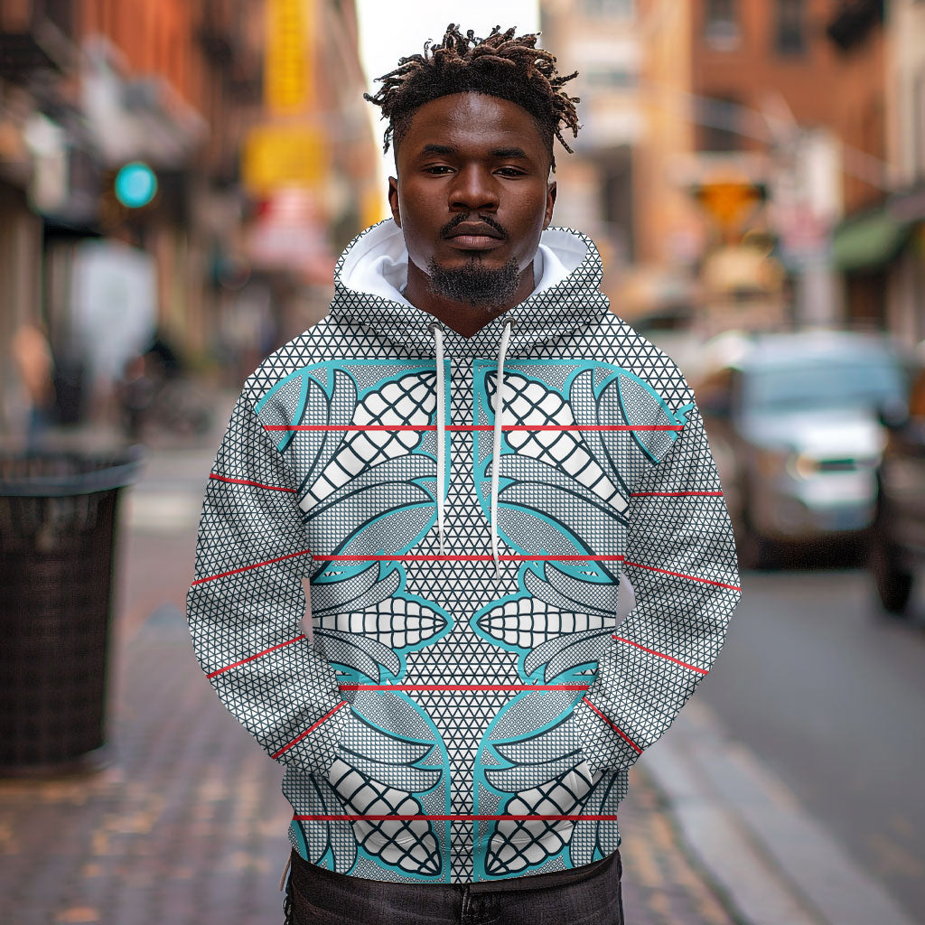 Cobalt Blue Khotso Mojalefa Poone Hoodie Basotho Khotso Blanket Inspired
