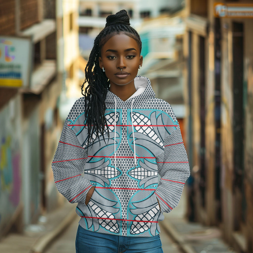 Cobalt Blue Khotso Mojalefa Poone Hoodie Basotho Khotso Blanket Inspired