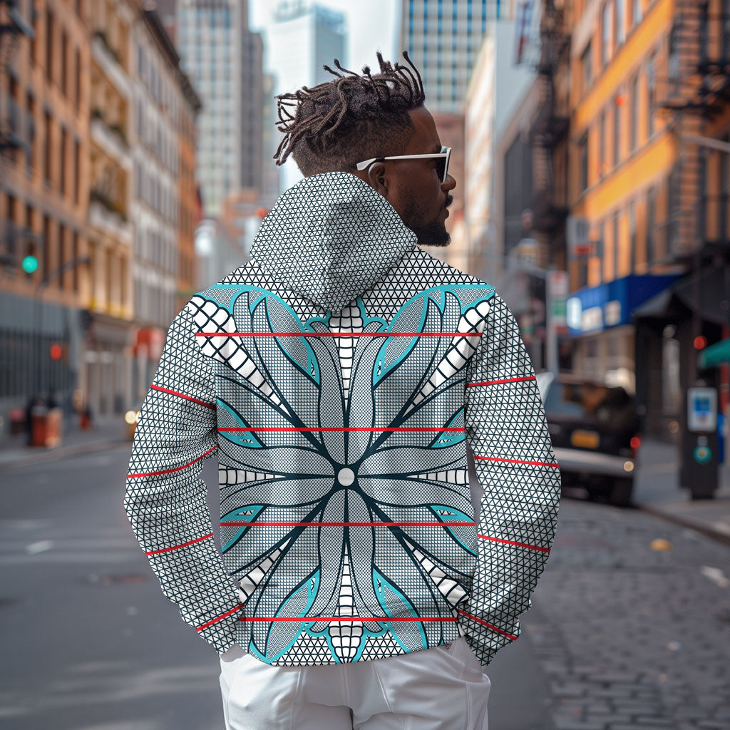 Cobalt Blue Khotso Mojalefa Poone Hoodie Basotho Khotso Blanket Inspired