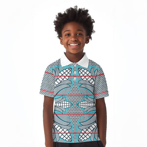 Cobalt Blue Khotso Mojalefa Poone Kid Polo Shirt Basotho Khotso Blanket Inspired
