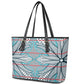 Cobalt Blue Khotso Mojalefa Poone Leather Tote Bag Basotho Khotso Blanket Inspired