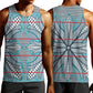 Cobalt Blue Khotso Mojalefa Poone Men Tank Top Basotho Khotso Blanket Inspired