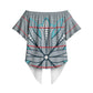Cobalt Blue Khotso Mojalefa Poone Off Shoulder Wrap Waist Top Basotho Khotso Blanket Inspired
