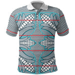 Cobalt Blue Khotso Mojalefa Poone Polo Shirt Basotho Khotso Blanket Inspired