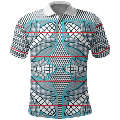 Cobalt Blue Khotso Mojalefa Poone Polo Shirt Basotho Khotso Blanket Inspired