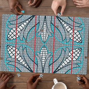 Cobalt Blue Khotso Mojalefa Poone Puzzle Basotho Khotso Blanket Inspired