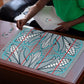 Cobalt Blue Khotso Mojalefa Poone Puzzle Basotho Khotso Blanket Inspired